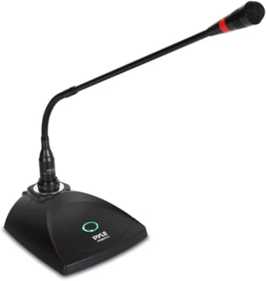 Desktop Gooseneck Wired Microphone System - Table Mounted Corded Voice Condenser - Image 1 of 4