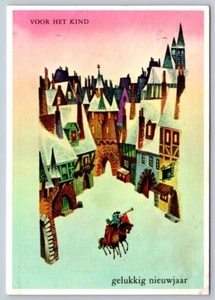 VHK, Voor Het Kind, Gelukkig Nieuwjaar,1967 Dutch New Year Postcard - Imagen 1 de 2