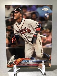 2018 Topps Chrome Ozzie Albies Rookie Card RC #72 Braves