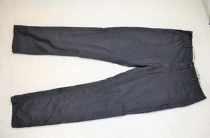 Levi's 100% Cotton Navy Blue Gray Pants Mens W32 L34 Zip Fly Slim Straight Leg - Picture 1 of 10