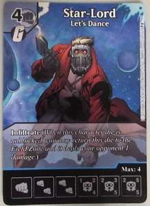 FULL ART PROMO STAR-LORD LET'S DANCE 73 Guardians of the Galaxy Dice Masters - Picture 1 of 1