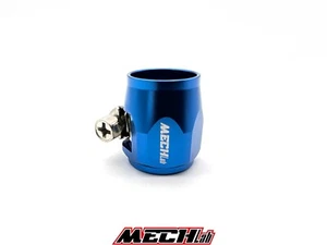 fascetta blu stringi tubo in treccia terminale benzina clamp ID 15.9mm AN6 8mm - Imagen 1 de 1