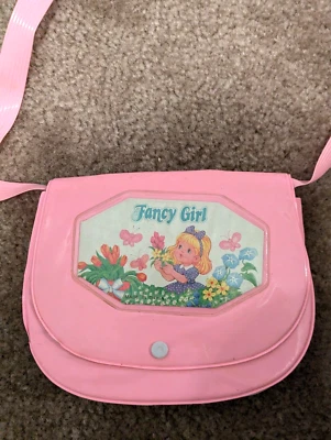Vintage Fancy Girl Pink Plastic Purse - Image 1 of 4