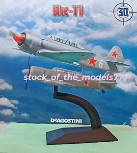 YAK-11 Deagostini Yakovlev Soviet Air Force Trainer plane 1:80 model+magazine - Picture 1 of 9