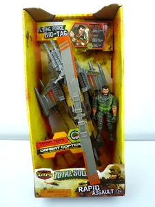 HELICÓPTERO DE COMBATE DE ASALTO RÁPIDO SOLDADO TOTAL LANARD THE CORPS CON FIGURA - Imagen 1 de 6