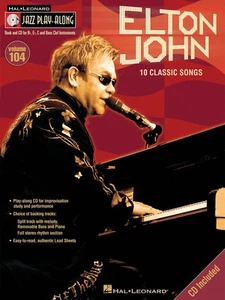 Elton John Jazz Lead Sheets Play Along Book and CD NEW 000843155 - Picture 1 of 1