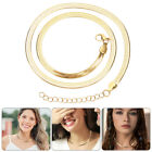 Snake Chain Necklaces Gold Choker Trendy Jewelry Bone