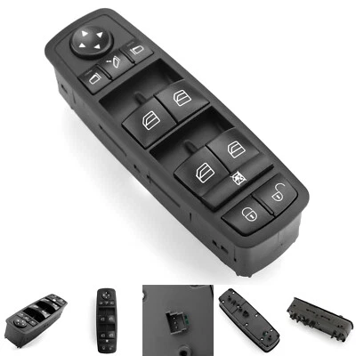 Power Window Switch Front Left for Mercedes-Benz W169 W245 W164 A1698206710 Blk Foto 1 de 4