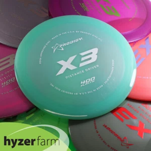 Controlador de distancia de golf de disco Hyzer Farm Prodigy X3 400 *elige tu peso y color* - Imagen 1 de 14
