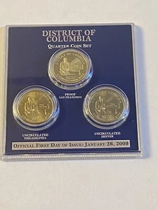 2009 District of Columbia Quarter Coin Set By PCS Stamps And Coins - Picture 1 of 2