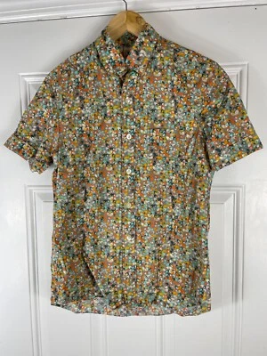 Vintage Kennington Men’s abstract print multicolor Hawaiian Shirt size S cotton - Image 1 of 4