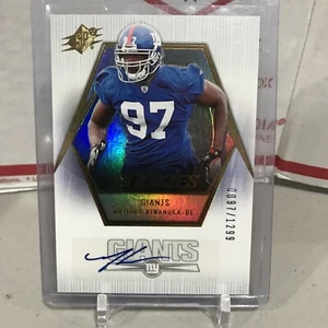 2006 spx rookies mathias kiwanuka auto! 97/1299! giants jsy#! 1/1 rare rc - Picture 1 of 2
