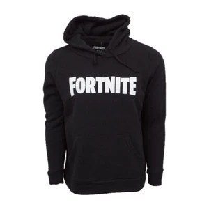 FORTNITE MENS PULLOVER BLACK HOODY - Picture 1 of 2