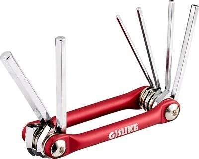 GISUKE Folding Hex Wrench 6-piece Set 2/2.5/3/4/5/6mm Mirror Polish - Image 1 of 4