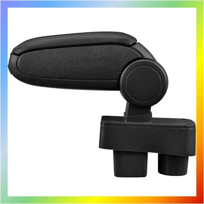 Bracciolo centrale Skoda Roomster / Fabia MK2 II (2007-2014) nero eco pelle nuovo - Immagine 1 di 4