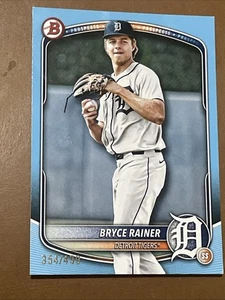 Bryce Rainer 2025 Bowman Prospects Sky Blue Border /499 Detroit Tigers #BP-49 - Picture 1 of 4