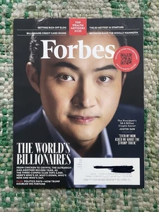 Forbes Magazine-- Justin Sun -April/May 2025 - Picture 1 of 2