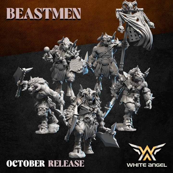 6 BEAST MINOTAUR - BEASTMEN - Imagen 1 de 1