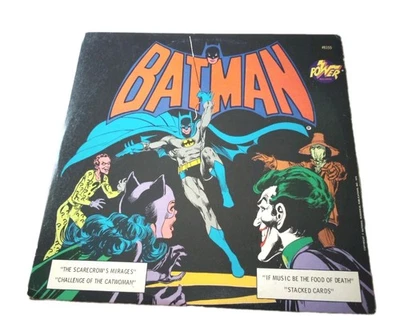 1975 Batman Vinyl Record Power Records 8155 Stacked Cards/Catwoman/Scarecrow - Image 1 of 3