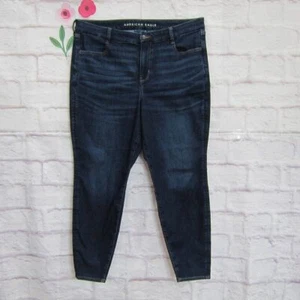 American Eagle Outfitters Curvy High Rise Jegging Dark Wash Denim Jeans Size 20 - Picture 1 of 8