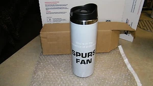 San Antonio Spurs "SPURS FAN" 16oz Stainless Steel Travel Tumbler, HOT OR COLD. - Picture 1 of 7