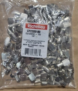 100 Pack - Richelieu CP2289180 Shelf Support 1/4" - Picture 1 of 1