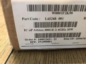 AMD Athlon 300GE 3.4GHZ 35W CPU Processor HP L65248-001 New Sealed - Picture 1 of 3