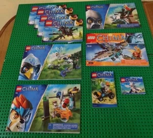 Lotto solo libri manuali di istruzioni LEGO Chima 70101 70102 70110 70141 altri! - Foto 1 di 7