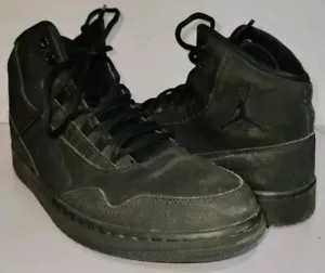 Nike Air Jordan Executive Basketball Shoes Mens 12 Triple Black 820240-010 - Picture 1 of 9