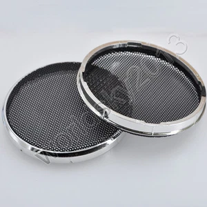 2pcs 3" inch Speaker Cover Audio Decorative Circle Metal Mesh Grille 106mm/4.17" - Picture 1 of 6