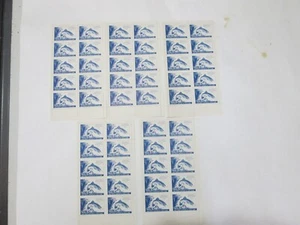 1955 FIVE BLOCKS OF 10 NEW JERSEY RESIDENT FISH and GAME TROUT STAMPS MNH. WOW!! - Picture 1 of 11