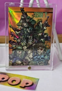 Holochrome Vintage Wildstorm Set 1 C4 Team 7 Comic Trading Card 1994 In Acrylic - Imagen 1 de 6
