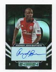 2014 Topps MLS 24 under 24 Andrew Jean-Baptiste autograph Portland Timbers - Picture 1 of 2