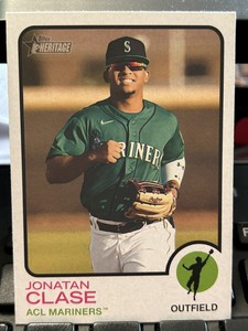 Jonatan Clase 2022 Topps Heritage Minor League #148 , ACL Mariners