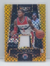 2016-17 BRADLEY BEAL Select #31 GOLD Prizm GU Patch /10 Wizards Suns