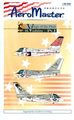 AEROMASTER 48-468 - VIKING OF THE FLEET, HI VISIBILITY Pt. I - 1/48 DECALS - Immagine 1 di 3