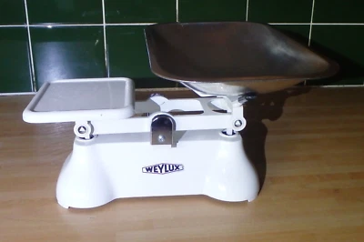 Vintage Weylux Fereday The Queen Kitchen Scales display Use or Prop Christmas - Image 1 of 4