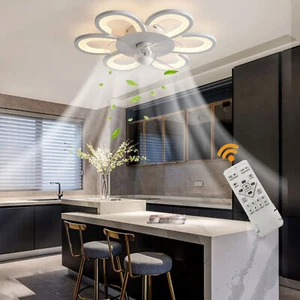 con mando a distancia LED Ventilador de techo Ventilador Lámpara de techo Iluminación - Imagen 1 de 16