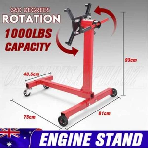 Engine Stand 1000LBS 450kg 360° Adjustable Mounting Head Motor Crane Hoist New - Picture 1 of 12