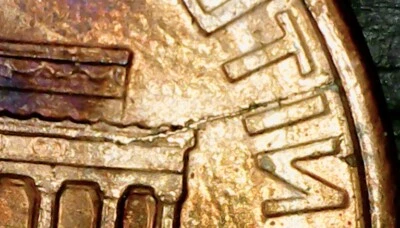 Stunning 1993 error small cent penny - die cracks and MORE! read! RARE! - Image 1 of 4