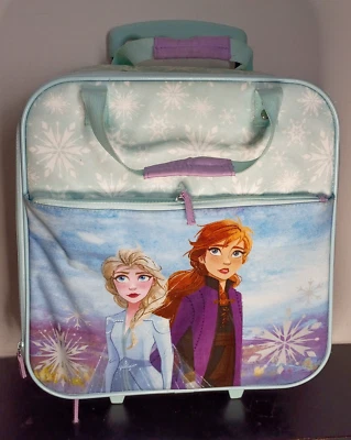 Maleta con ruedas para niñas Frozen de Disney Anna y Elsa Foto 1 de 4