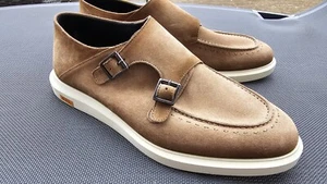 Zapatos HUGO BOSS Monkstrap talla 42 (Reino Unido 8) PVP € 390,- NUEVOS - Imagen 1 de 6