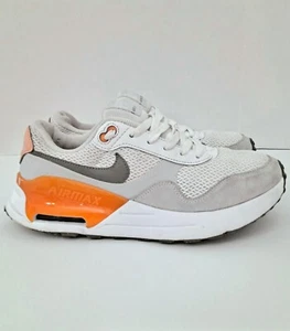 Nike Air Max SYSTM Sneakers Athletic Shoes 7.5 Women's DM9538-102 White/Orange - Picture 1 of 7