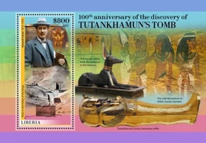 Centanary of Discovery of Tutankhamun's Tomb MNH Stamps 2022 Liberia S/S - Picture 1 of 1