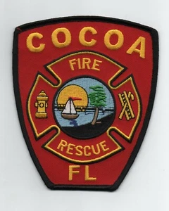 Cocoa, Florida Fire & Rescue, Uniform Patch, Mint - Picture 1 of 1