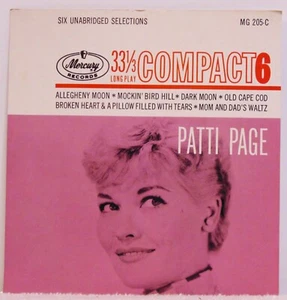 Patti Page - S/T - 1961 Mercury MG 205-C 7" 33RPM EP Mini Album - EX/VG+ - Picture 1 of 6