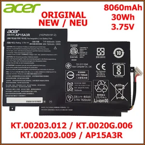 Akumulator litowo-polimerowy do Acer Aspire Switch 10E SW3-013-1566 AP15A3R - 8060mAh - Zdjęcie 1 z 3