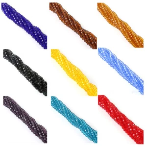 100pcs 4mm Round 32Facets Crystal Glass Loose Ball Sphere Crafts Beads lot - Picture 1 of 43