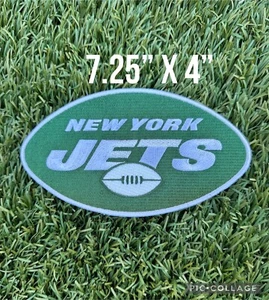 New York Jets BIGGEST 7” Patch Iron On Embroidered US SELLER - Picture 1 of 3