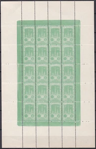 France 1922 Vignette, Rouen Meeting, Aviation, Plane, Castle, Green Proof - Picture 1 of 1